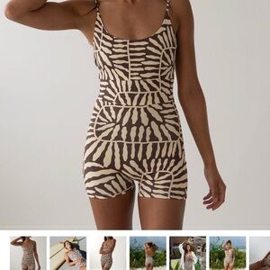 Salted AU Coral Sands surf/body suit/ jumper Patterned small